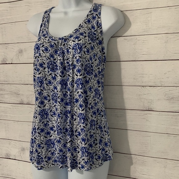 EUC Converse Floral Razorback Twist Jersey Knit Tank Top - Picture 2 of 8